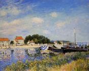 阿尔弗莱德 西斯莱 : Banks of the Loing at Saint-Mammes